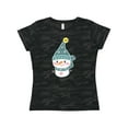 thumbnail image 1 of Inktastic Cute Christmas Snowman in Blue Hat and Scarf Women's T-Shirt, 1 of 5