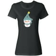 thumbnail image 1 of Inktastic Cute Christmas Snowman in Blue Hat and Scarf Women's T-Shirt, 1 of 5