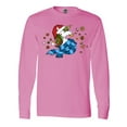 thumbnail image 1 of Inktastic Cute Christmas Unicorn with Cookies Long Sleeve T-Shirt, 1 of 5