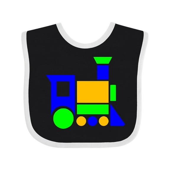 Inktastic Cute Colorful Train Boys or Girls Baby Bib