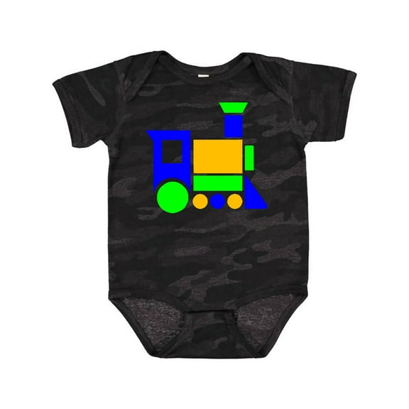 Inktastic Cute Colorful Train Boys or Girls Baby Bodysuit