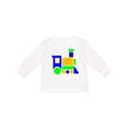 thumbnail image 1 of Inktastic Cute Colorful Train Boys or Girls Long Sleeve Toddler T-Shirt, 1 of 5