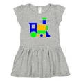 thumbnail image 1 of Inktastic Cute Colorful Train Girls Baby Dress, 1 of 5