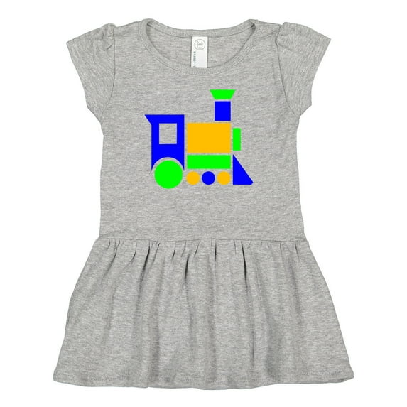 Inktastic Cute Colorful Train Girls Baby Dress