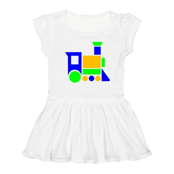 Inktastic Cute Colorful Train Girls Toddler Dress