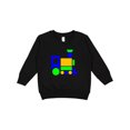 thumbnail image 1 of Inktastic Cute Colorful Train Toddler Sweatshirt, 1 of 4
