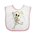 thumbnail image 1 of Inktastic Cute Dancing Skeleton Boys or Girls Baby Bib, 1 of 4