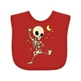 thumbnail image 1 of Inktastic Cute Dancing Skeleton Boys or Girls Baby Bib, 1 of 4