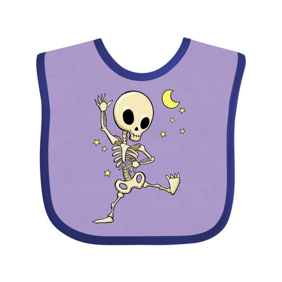 Inktastic Cute Dancing Skeleton Boys or Girls Baby Bib