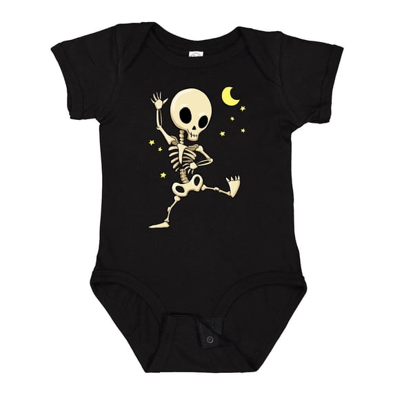 Inktastic Cute Dancing Skeleton Boys or Girls Baby Bodysuit