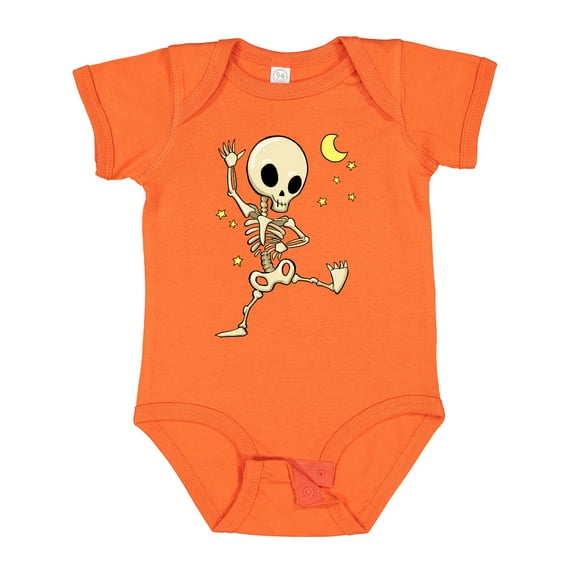 Inktastic Cute Dancing Skeleton Boys or Girls Baby Bodysuit