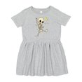 thumbnail image 1 of Inktastic Cute Dancing Skeleton Girls Toddler Dress, 1 of 5