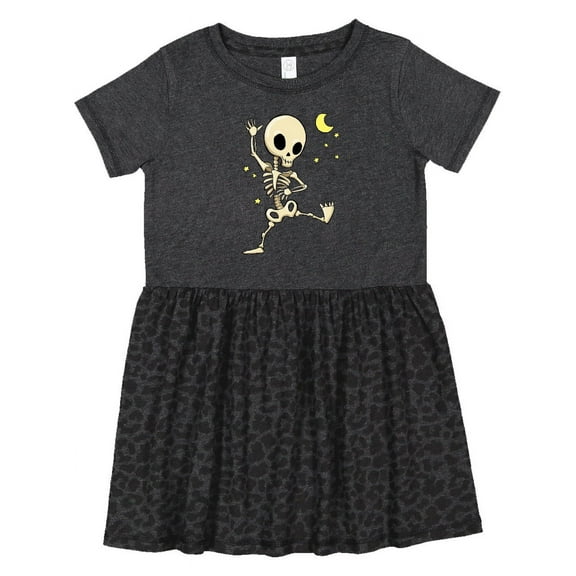 Inktastic Cute Dancing Skeleton Girls Toddler Dress