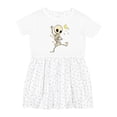 thumbnail image 1 of Inktastic Cute Dancing Skeleton Girls Toddler Dress, 1 of 5