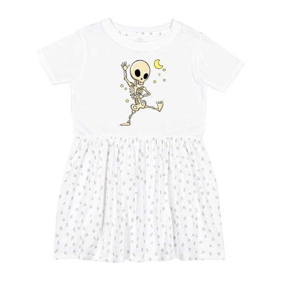 Inktastic Cute Dancing Skeleton Girls Toddler Dress