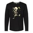 thumbnail image 1 of Inktastic Cute Dancing Skeleton Long Sleeve T-Shirt, 1 of 5