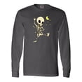 thumbnail image 1 of Inktastic Cute Dancing Skeleton Long Sleeve T-Shirt, 1 of 5