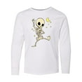 thumbnail image 1 of Inktastic Cute Dancing Skeleton Long Sleeve Youth T-Shirt, 1 of 5