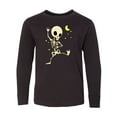thumbnail image 1 of Inktastic Cute Dancing Skeleton Long Sleeve Youth T-Shirt, 1 of 5