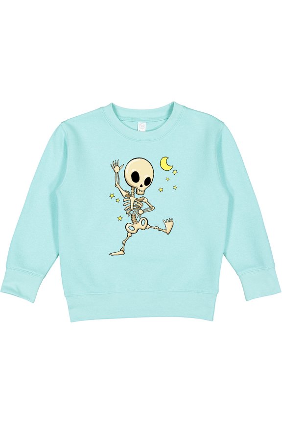 Cute Dancing Skeleton Toddler Sweatshirt