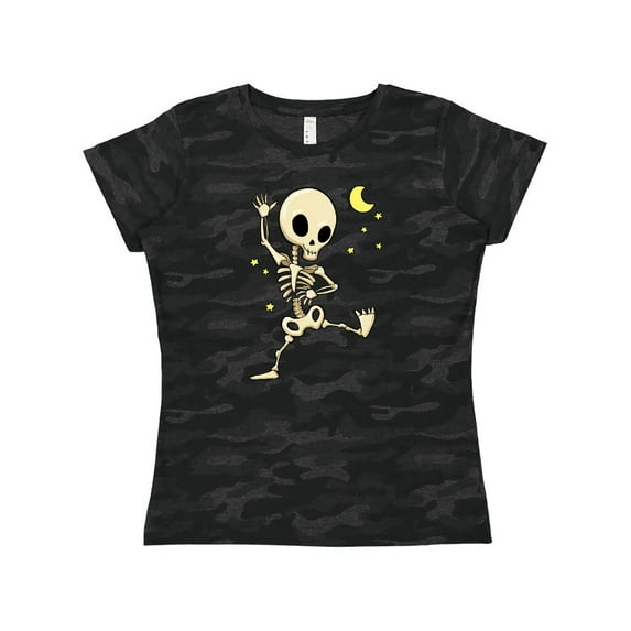 Inktastic Cute Dancing Skeleton Women's T-Shirt