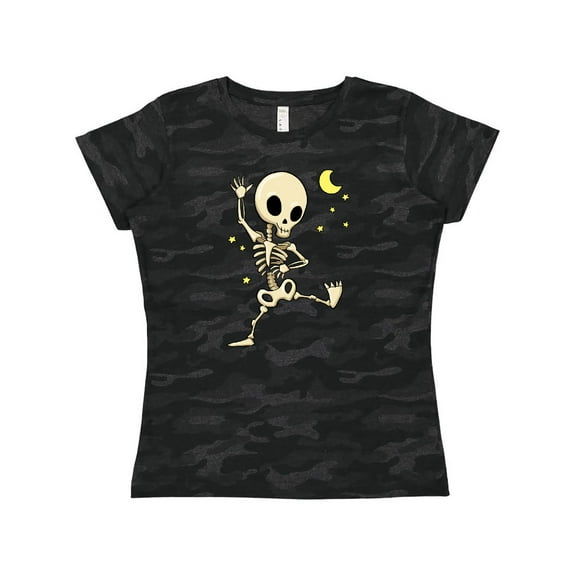 Inktastic Cute Dancing Skeleton Women's T-Shirt