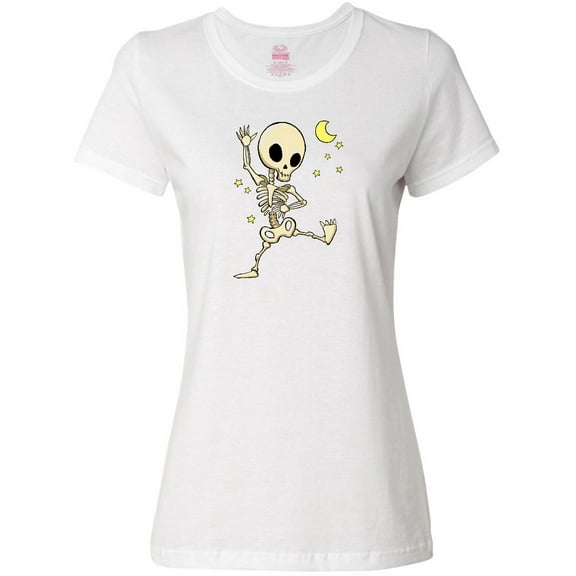 Inktastic Cute Dancing Skeleton Women's T-Shirt