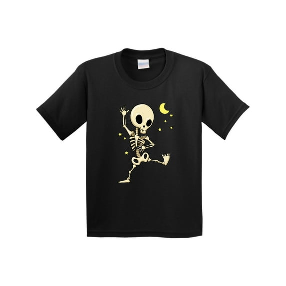 Inktastic Cute Dancing Skeleton Youth T-Shirt