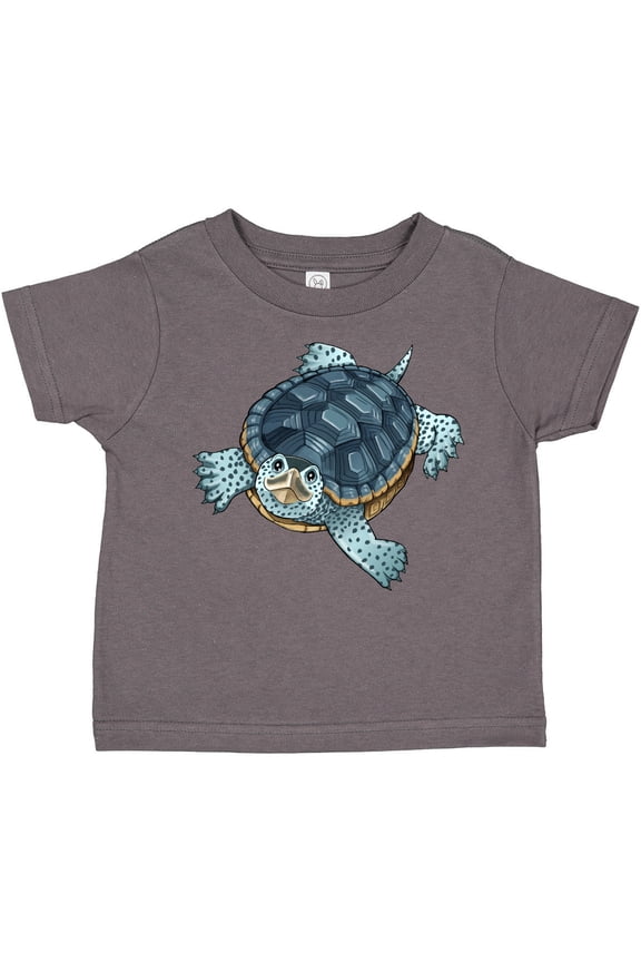 Cute Diamondback Terrapin Turtle Boys or Girls Toddler T-Shirt