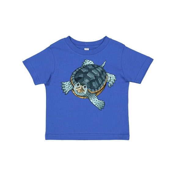 Inktastic Cute Diamondback Terrapin Turtle Boys or Girls Toddler T-Shirt