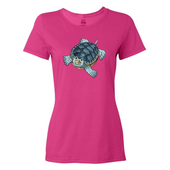 Inktastic Cute Diamondback Terrapin Turtle Women's T-Shirt