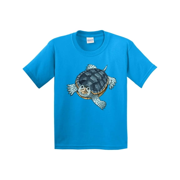 Inktastic Cute Diamondback Terrapin Turtle Youth T-Shirt