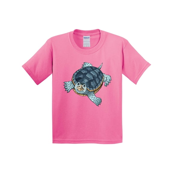 Inktastic Cute Diamondback Terrapin Turtle Youth T-Shirt
