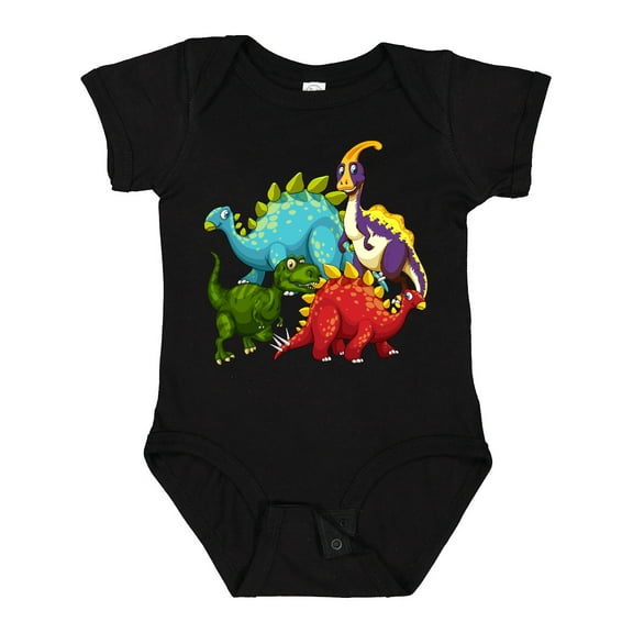 Inktastic Cute Dinosaurs Boys or Girls Baby Bodysuit