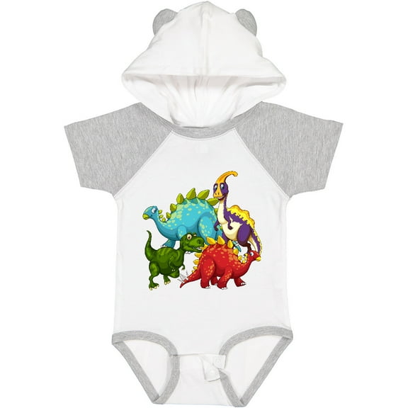 Inktastic Cute Dinosaurs Boys or Girls Baby Bodysuit