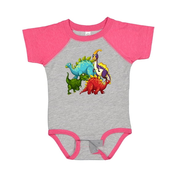 Inktastic Cute Dinosaurs Boys or Girls Baby Bodysuit