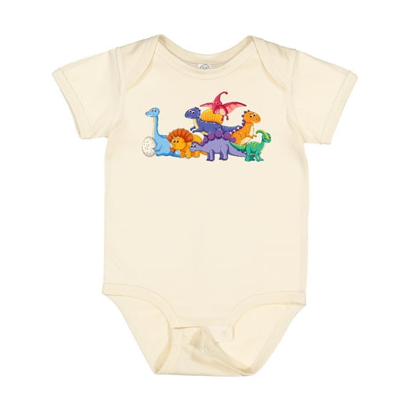 Inktastic Cute Dinosaurs Boys or Girls Baby Bodysuit