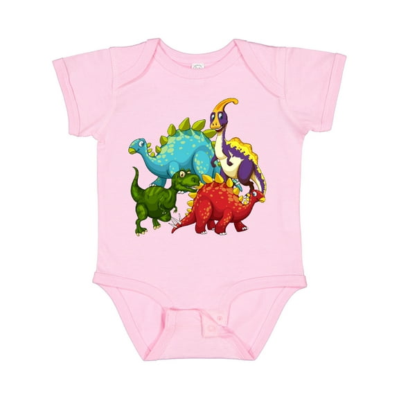 Inktastic Cute Dinosaurs Boys or Girls Baby Bodysuit