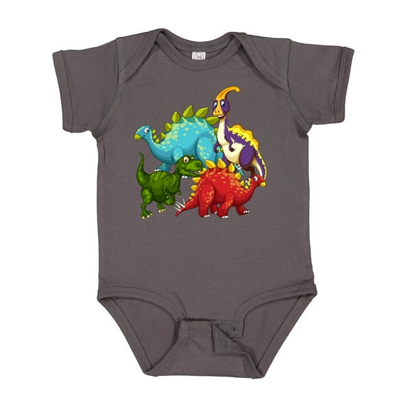 Inktastic Cute Dinosaurs Boys or Girls Baby Bodysuit