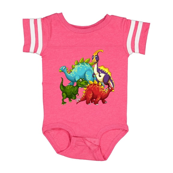 Inktastic Cute Dinosaurs Boys or Girls Baby Bodysuit