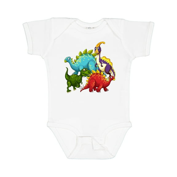 Inktastic Cute Dinosaurs Boys or Girls Baby Bodysuit