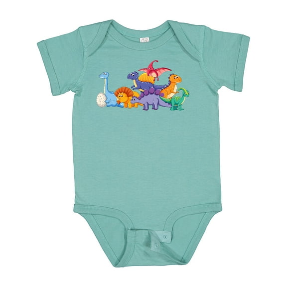 Inktastic Cute Dinosaurs Boys or Girls Baby Bodysuit