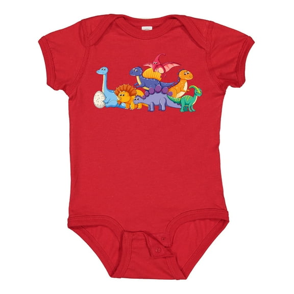 Inktastic Cute Dinosaurs Boys or Girls Baby Bodysuit