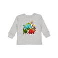 thumbnail image 1 of Inktastic Cute Dinosaurs Boys or Girls Long Sleeve Toddler T-Shirt, 1 of 5