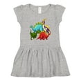 thumbnail image 1 of Inktastic Cute Dinosaurs Girls Toddler Dress, 1 of 5