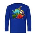 thumbnail image 1 of Inktastic Cute Dinosaurs Long Sleeve Youth T-Shirt, 1 of 5