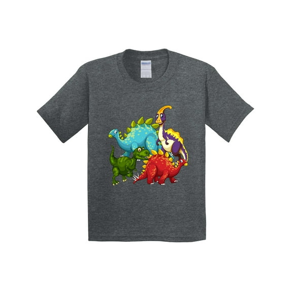 Inktastic Cute Dinosaurs Youth T-Shirt