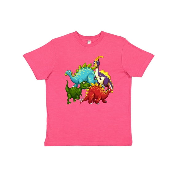 Inktastic Cute Dinosaurs Youth T-Shirt