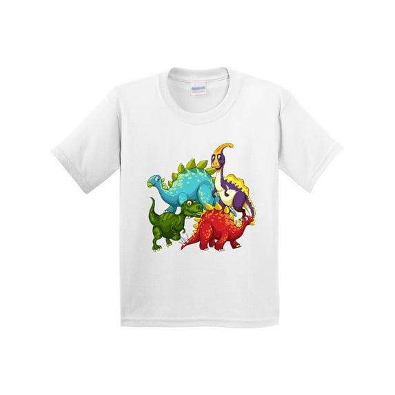 Inktastic Cute Dinosaurs Youth T-Shirt