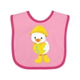 thumbnail image 1 of Inktastic Cute Duck, Baby Duck, Duck in Raincoat, Rain Boys or Girls Baby Bib, 1 of 4
